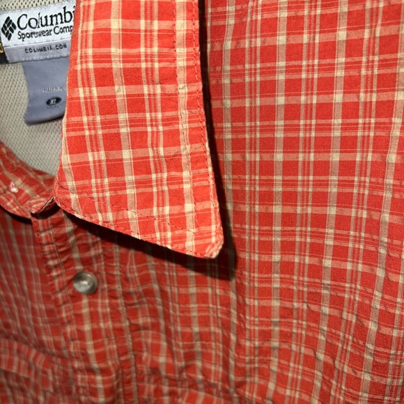 Columbia Shirt Mens Extra Large Multicolor Short Sleeve Vented Cotton Blend - Picture 9 of 15